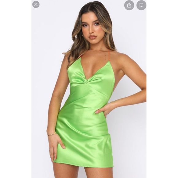 White Fox Boutique Dresses & Skirts - ✨NEW✨ White Fox Boutique She's Trouble Mini Dress Green